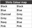 Colour-Lookup-table
