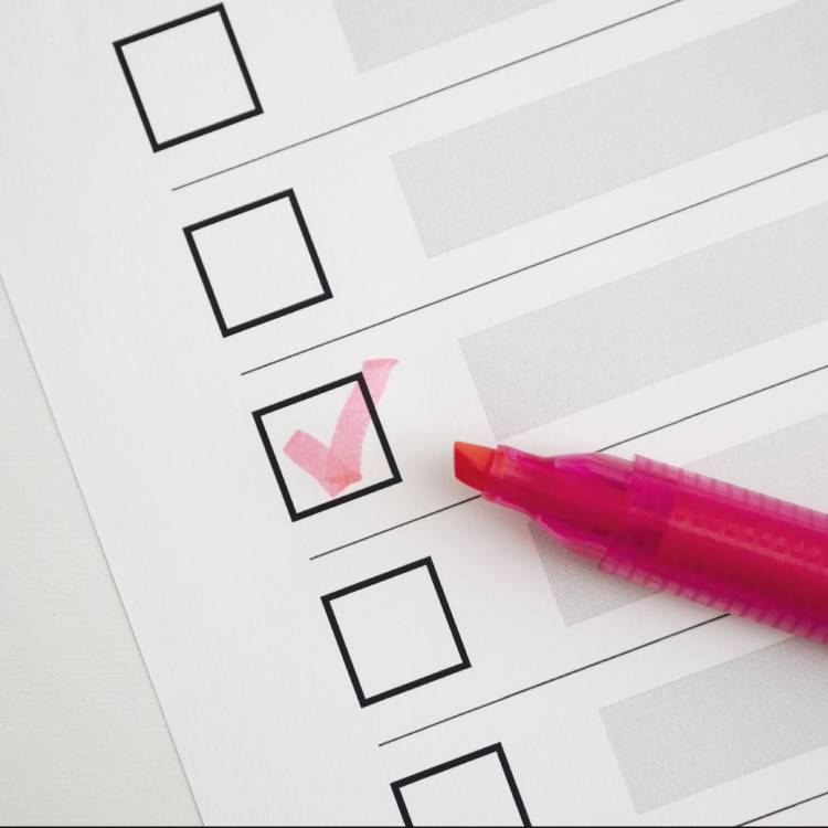 Questionnaire Ticked checkbox